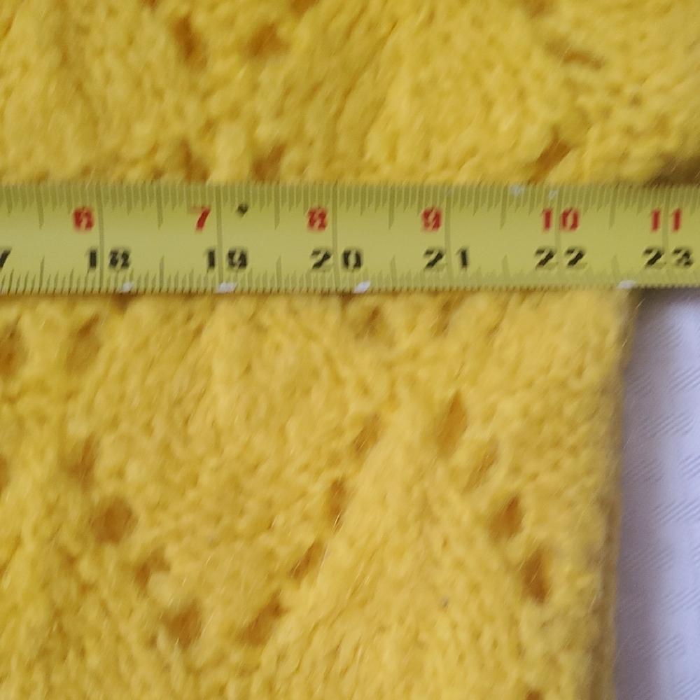 Sleeping On Snow Sunny Yellow Women's Knit Sweater - Picture 12 of 15